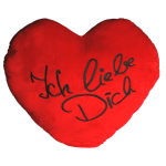 OOTB Rotes Jumbo-Plüschherz Ich liebe Dich ca. 60 cm