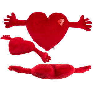 OOTB Rotes Plüschherz mit Armen ca. 70 cm
