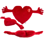 OOTB Rotes Plüschherz mit Armen ca. 70 cm