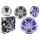 OOTB Wanduhr Felge mit blauer LED D: ca. 27 cm