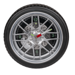 OOTB Wanduhr Reifen mit 16 LED D: ca. 35 cm