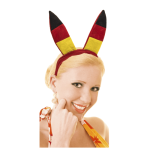 OOTB Plüsch-Haarreifen Bunny Deutschlandflagge