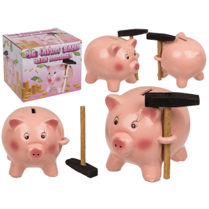 OOTB Spardose Schwein mit Hammer
