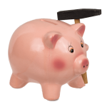 OOTB Spardose Schwein mit Hammer