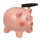 OOTB Spardose Schwein mit Hammer