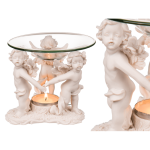 OOTB Aromalampe mit Glasschale Drei stehende Engel