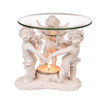 OOTB Aromalampe mit Glasschale Drei stehende Engel