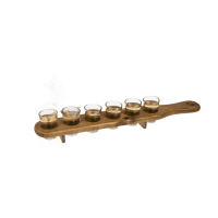 OOTB Shooter-Gläser 6er Set mit Holzlatte