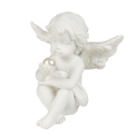 OOTB Sitzender Engel mit Perle ca. 5 cm