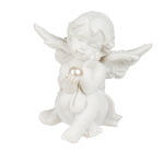 OOTB Sitzender Engel mit Perle ca. 5 cm