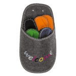 OOTB Jumbo-Pantoffel Welcome mit 4 Paar
