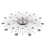 OOTB Metall-Wanduhr Kristall-Stern D: ca. 50 cm