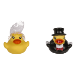 OOTB Quietsche-Enten Brautpaar 6 cm