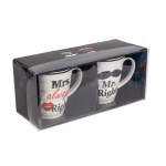 OOTB Porzellan-Becher Mr Right & Mrs Always Right