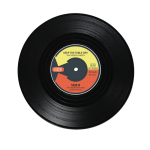 OOTB Untersetzer Vinyl-Schallplatte D: ca. 11 cm