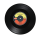OOTB Untersetzer Vinyl-Schallplatte D: ca. 11 cm