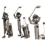 OOTB Metall-Flaschenhalter Golfspieler ca. 42 x 26 cm