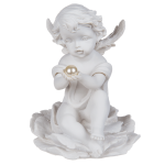 OOTB Sitzender Engel mit Perle auf Blume