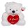OOTB Plüsch-Bär mit rotem Herz I love you ca. 22 cm
