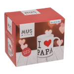OOTB Becher I love Papa ca. 10 x 8 cm