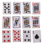 OOTB Mini-Spielkarten Poker ca. 6 x 4 cm 54 Karten