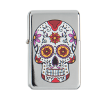 OOTB Benzin-Feuerzeug Coloured Skull 6-fach sortiert