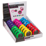 OOTB Taschenspiegel mit Bürste Colours ca. 7 cm