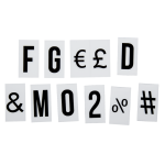 OOTB Beleuchtete Anzeigetafel mit 84 Buchstaben &