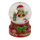 OOTB Schneekugel Weihnachtsfigur auf rotem & grünem