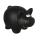 OOTB Spardose Schwarzes Schwein mit Kreide