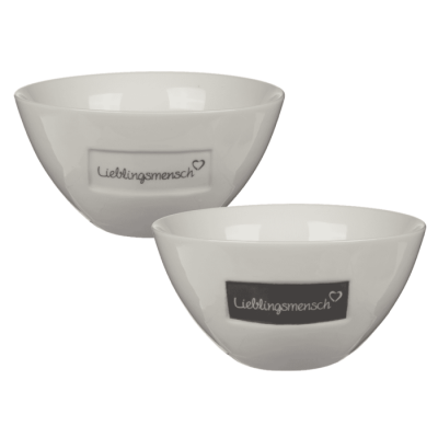 New Bone China-Müslischale, Lieblingsmensch