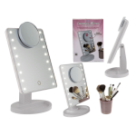 OOTB Schminkspiegel mit 16 LED & Lupenspiegel