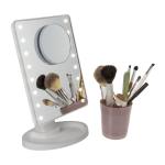 OOTB Schminkspiegel mit 16 LED & Lupenspiegel