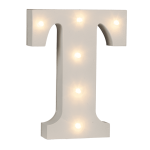 OOTB Beleuchteter Holz-Buchstabe T mit 6 LED