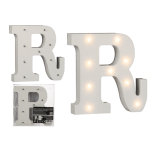 OOTB Beleuchteter Holz-Buchstabe R mit 9 LED