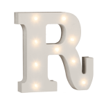 OOTB Beleuchteter Holz-Buchstabe R mit 9 LED