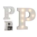 OOTB Beleuchteter Holz-Buchstabe P mit 7 LED