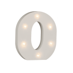 OOTB Beleuchteter Holz-Buchstabe O mit 6 LED