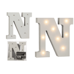 OOTB Beleuchteter Holz-Buchstabe N mit 8 LED