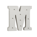 OOTB Beleuchteter Holz-Buchstabe M mit 9 LED