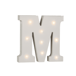 OOTB Beleuchteter Holz-Buchstabe M mit 9 LED