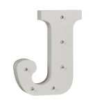 OOTB Beleuchteter Holz-Buchstabe J mit 6 LED