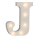 OOTB Beleuchteter Holz-Buchstabe J mit 6 LED