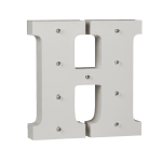 OOTB Beleuchteter Holz-Buchstabe H mit 9 LED