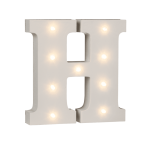 OOTB Beleuchteter Holz-Buchstabe H mit 9 LED