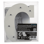 OOTB Beleuchteter Holz-Buchstabe G mit 7 LED