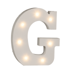 OOTB Beleuchteter Holz-Buchstabe G mit 7 LED