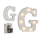 OOTB Beleuchteter Holz-Buchstabe G mit 7 LED