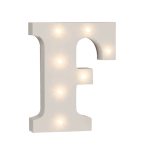 OOTB Beleuchteter Holz-Buchstabe F mit 7 LED
