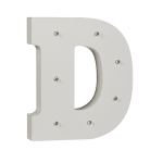 OOTB Beleuchteter Holz-Buchstabe D mit 7 LED